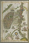 Illuminated Manuscript Map of Cairo